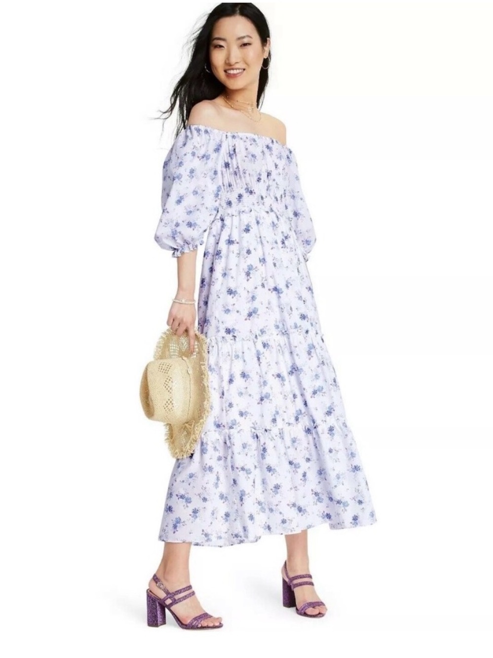NWT LoveShackFancy x Target Gemma Maxi Dress Floral Cottagecore Size Large - Picture 3 of 12